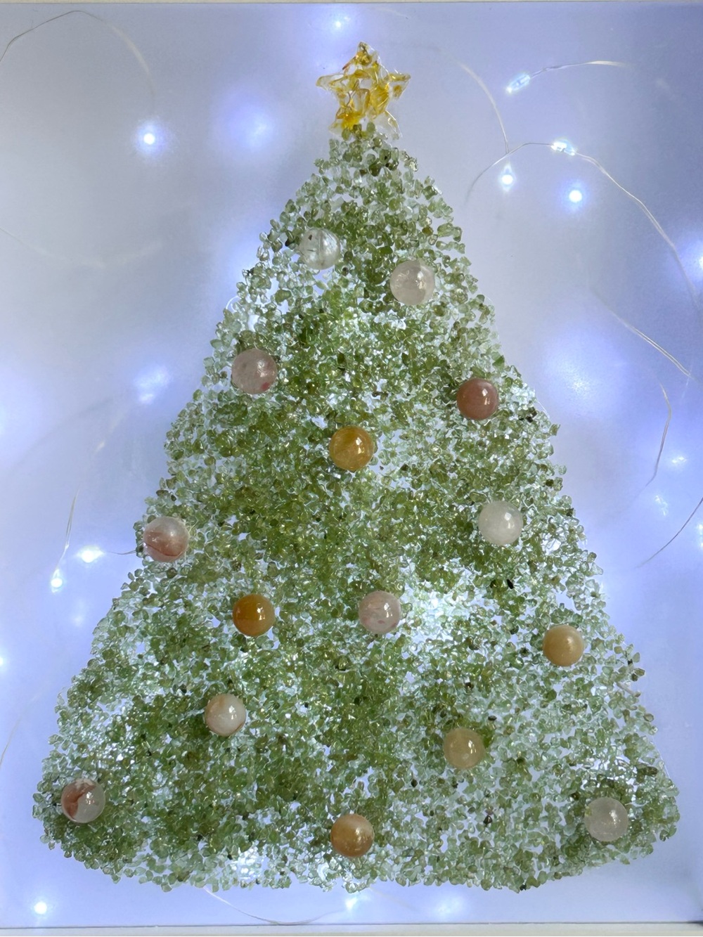 Crystal Chips Christmas Tree Light Box
